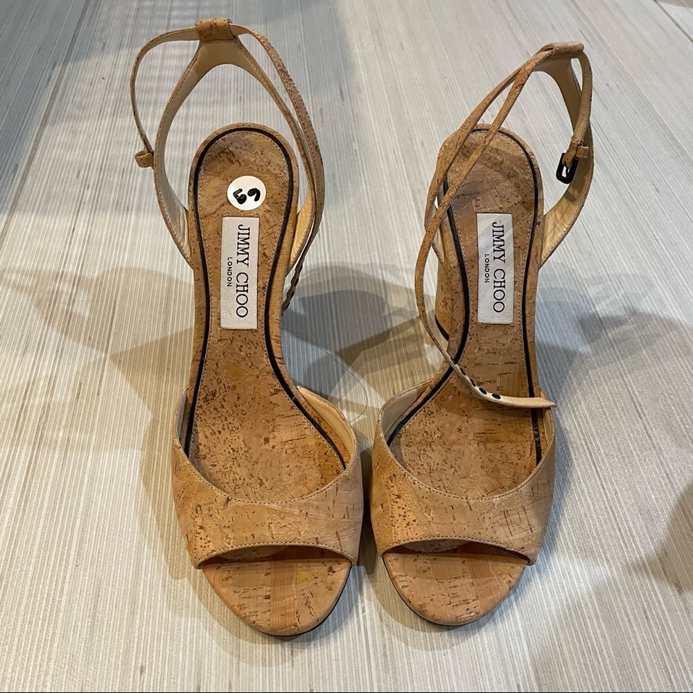 Jimmy Choo vintage cork heels